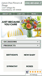 Mobile Screenshot of lemontreeflowers.com